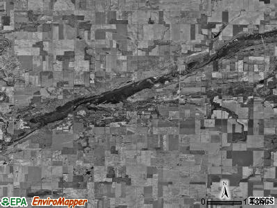 Lebanon township, Michigan satellite photo by USGS