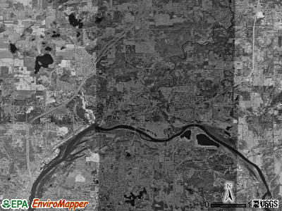 Plainfield township, Michigan satellite photo by USGS