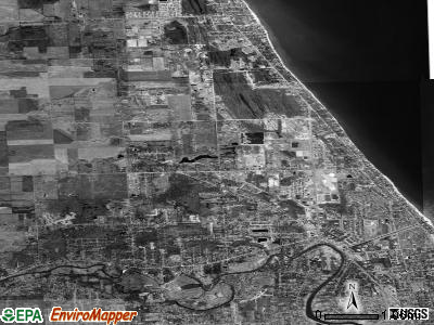 Fort Gratiot township, Michigan satellite photo by USGS