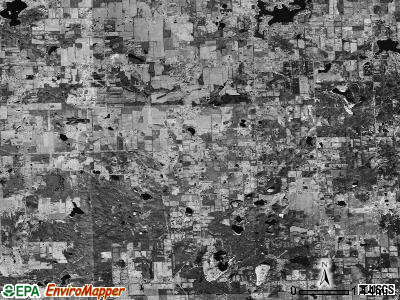 Hadley township, Michigan satellite photo by USGS