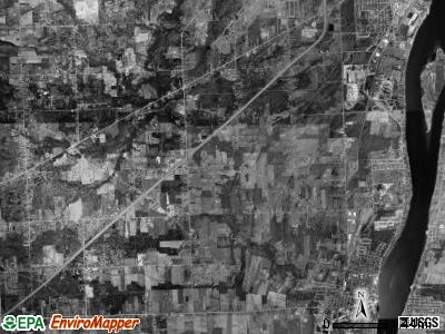St. Clair township, Michigan satellite photo by USGS
