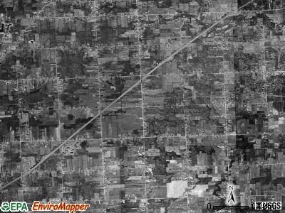 Casco township, Michigan satellite photo by USGS