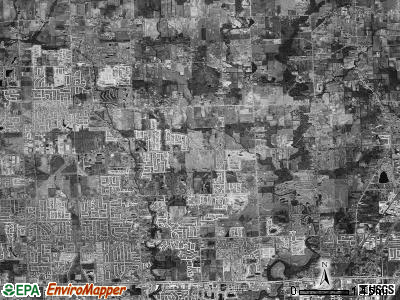 Macomb township, Michigan satellite photo by USGS