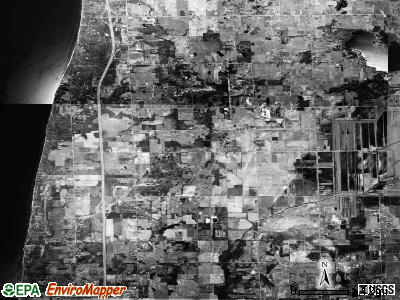 Ganges township, Michigan satellite photo by USGS
