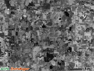 Stockbridge township, Michigan satellite photo by USGS