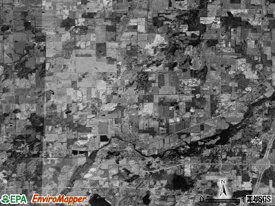 Bellevue township, Michigan satellite photo by USGS