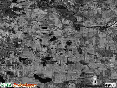 Trowbridge township, Michigan satellite photo by USGS