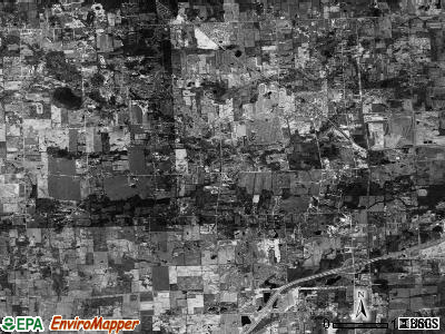 Salem township, Michigan satellite photo by USGS