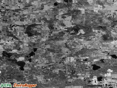 Waterloo township, Michigan satellite photo by USGS
