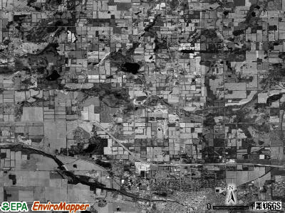 Sheridan township, Michigan satellite photo by USGS