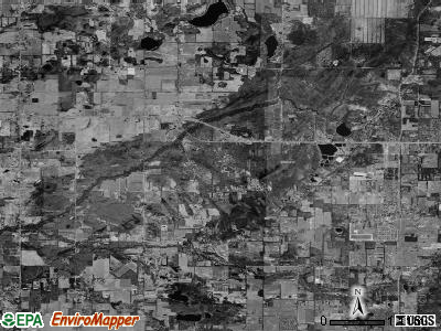 Almena township, Michigan satellite photo by USGS