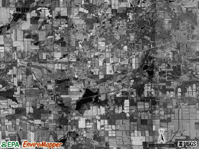 Spring Arbor township, Michigan satellite photo by USGS