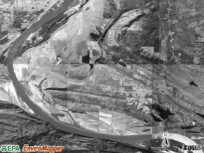 Benedict township, Arkansas satellite photo by USGS