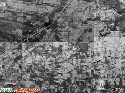Caroline township, Arkansas satellite photo by USGS