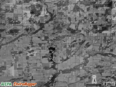 Burlington township, Michigan satellite photo by USGS