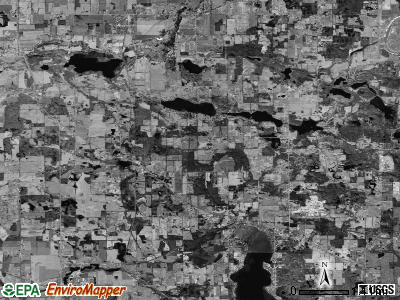 Woodstock township, Michigan satellite photo by USGS