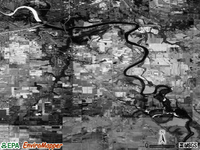 Royalton township, Michigan satellite photo by USGS