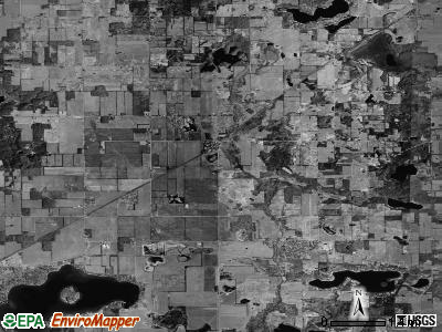 Penn township, Michigan satellite photo by USGS
