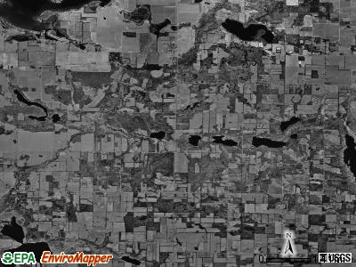 Calvin township, Michigan satellite photo by USGS