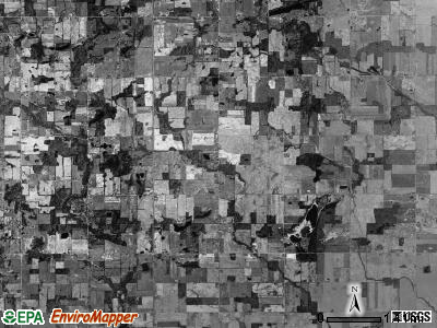Ransom township, Michigan satellite photo by USGS