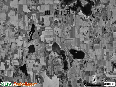 Kinderhook township, Michigan satellite photo by USGS