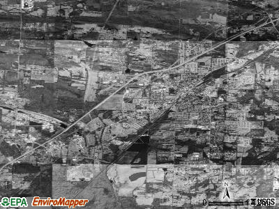 York township, Arkansas satellite photo by USGS