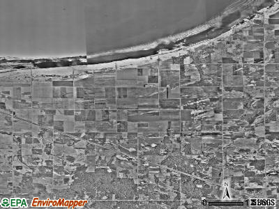 Laona township, Minnesota satellite photo by USGS