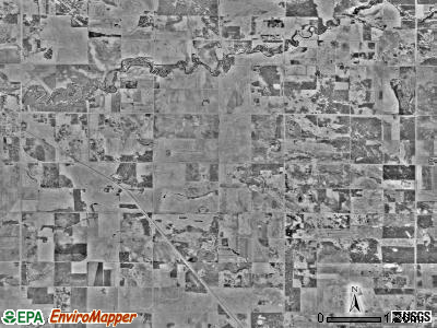 Poppleton township, Minnesota satellite photo by USGS