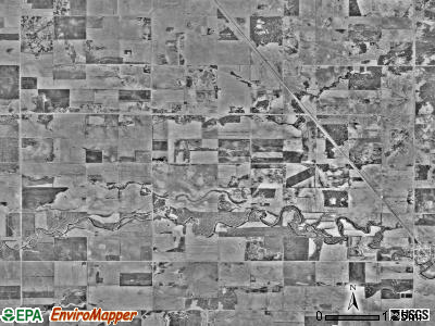 Hazelton township, Minnesota satellite photo by USGS