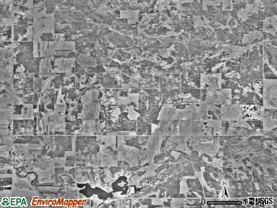 Percy township, Minnesota satellite photo by USGS