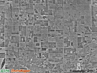Deer township, Minnesota satellite photo by USGS