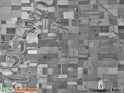 Teien township, Minnesota satellite photo by USGS