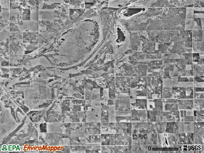 Arveson township, Minnesota satellite photo by USGS