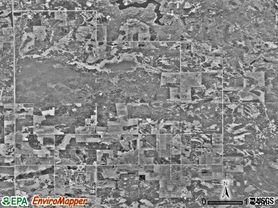 Reine township, Minnesota satellite photo by USGS