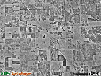 Lincoln township, Minnesota satellite photo by USGS