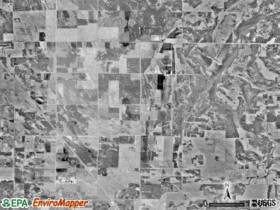 New Maine township, Minnesota satellite photo by USGS