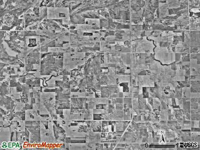 Spruce Valley township, Minnesota satellite photo by USGS