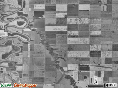 Fork township, Minnesota satellite photo by USGS