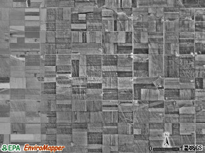 Bloomer township, Minnesota satellite photo by USGS