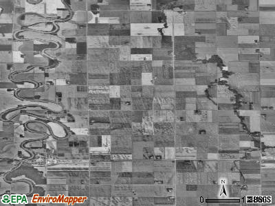 Oak Park township, Minnesota satellite photo by USGS