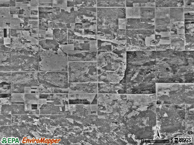Hamre township, Minnesota satellite photo by USGS