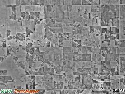Highlanding township, Minnesota satellite photo by USGS