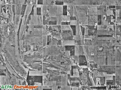 Polk Centre township, Minnesota satellite photo by USGS