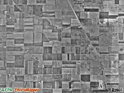 Euclid township, Minnesota satellite photo by USGS