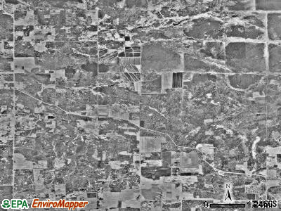 Woodrow township, Minnesota satellite photo by USGS