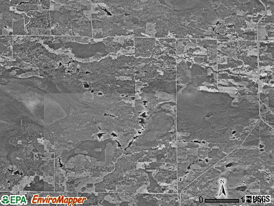 Willow Valley township, Minnesota satellite photo by USGS
