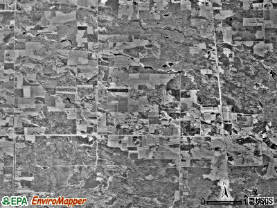Shooks township, Minnesota satellite photo by USGS