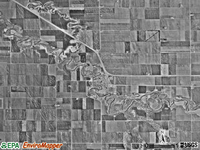 Fisher township, Minnesota satellite photo by USGS