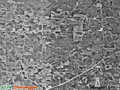 Hornet township, Minnesota satellite photo by USGS