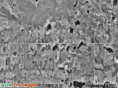 Clover township, Minnesota satellite photo by USGS